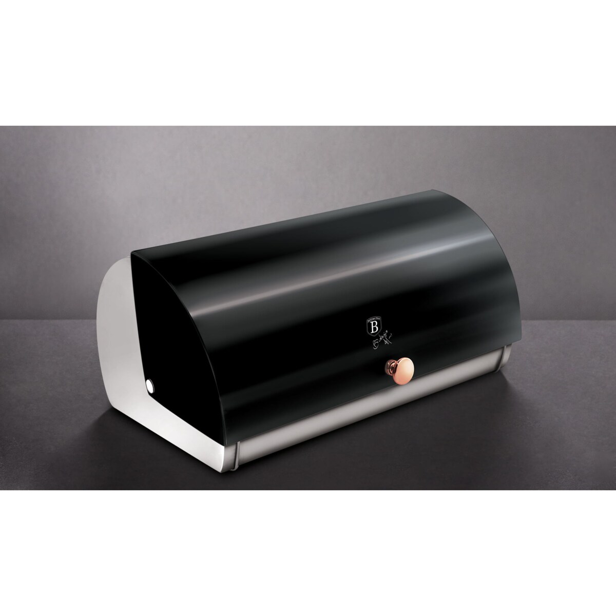 Chlebak stalowy pojemnik na chleb pieczywo bułki BERLINGER HAUS Black Rose