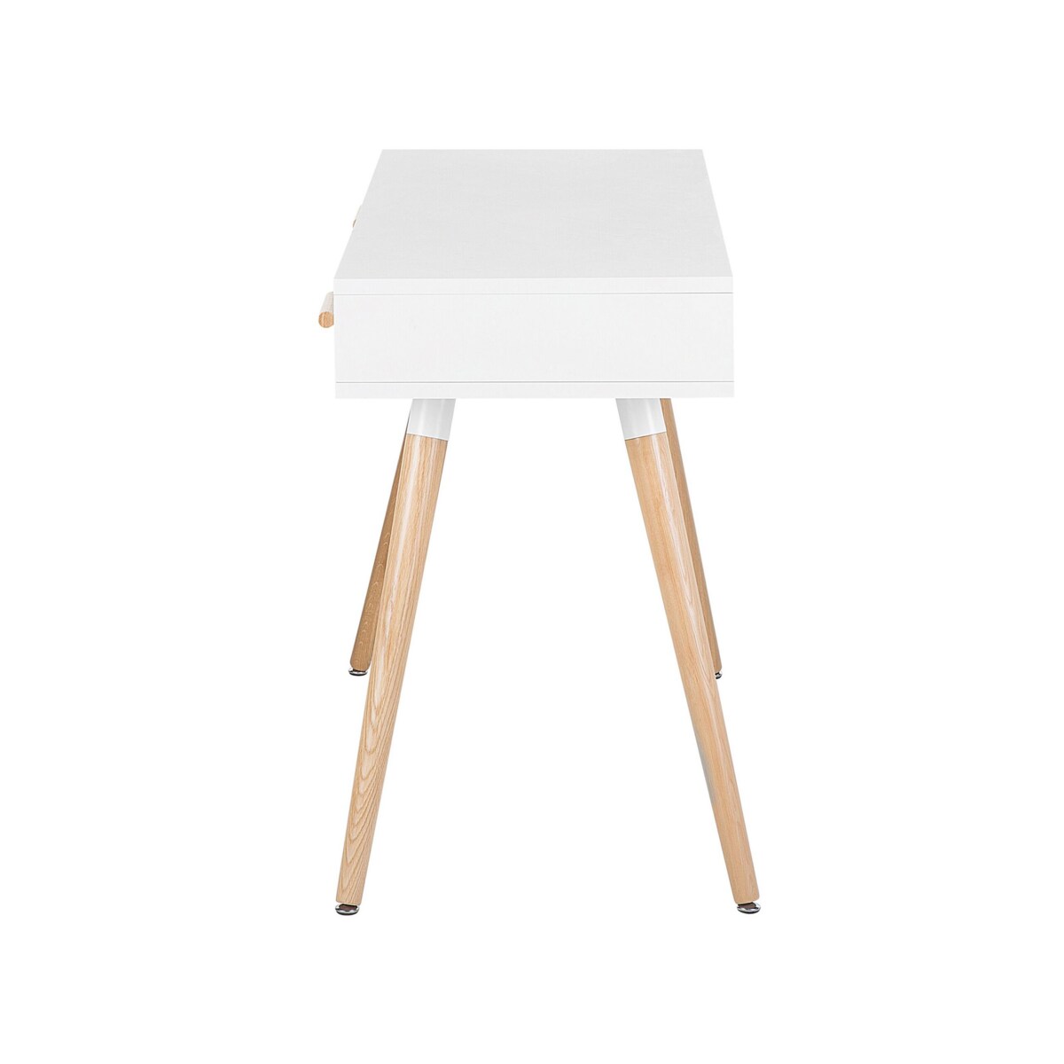 Biurko z szufladami i półką 120 x 45 cm białe FRISCO