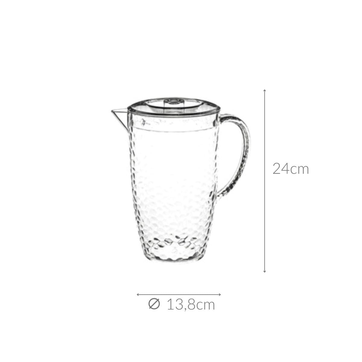 Dzbanek na zimne napoje ESTIVA, karafka z tworzywa sztucznego, 2 l