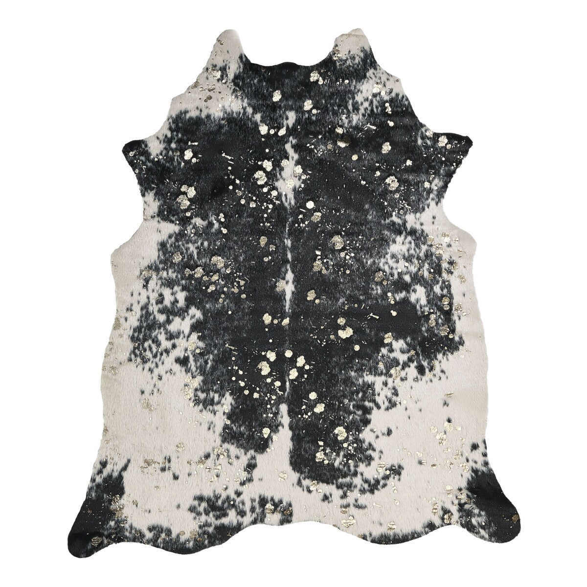 Dywan ekoskóra w łaty 130 x 170 cm czarno-biały BOGONG