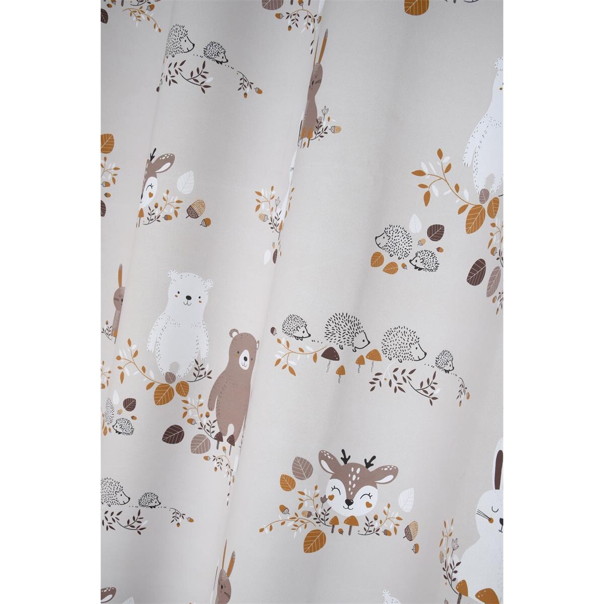 Zasłona do pokoju dziecięcego leśni przyjaciele GABIN, 135 x 260 cm