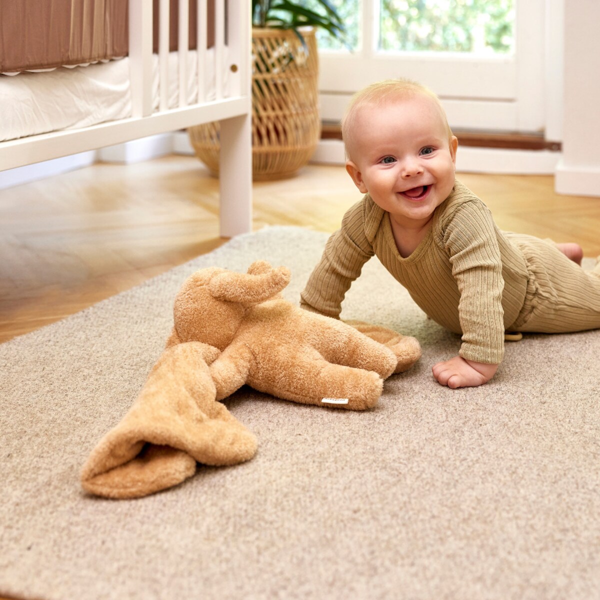 Stabilizator dla dziecka, pluszak obciążeniowy - słoń, szary
