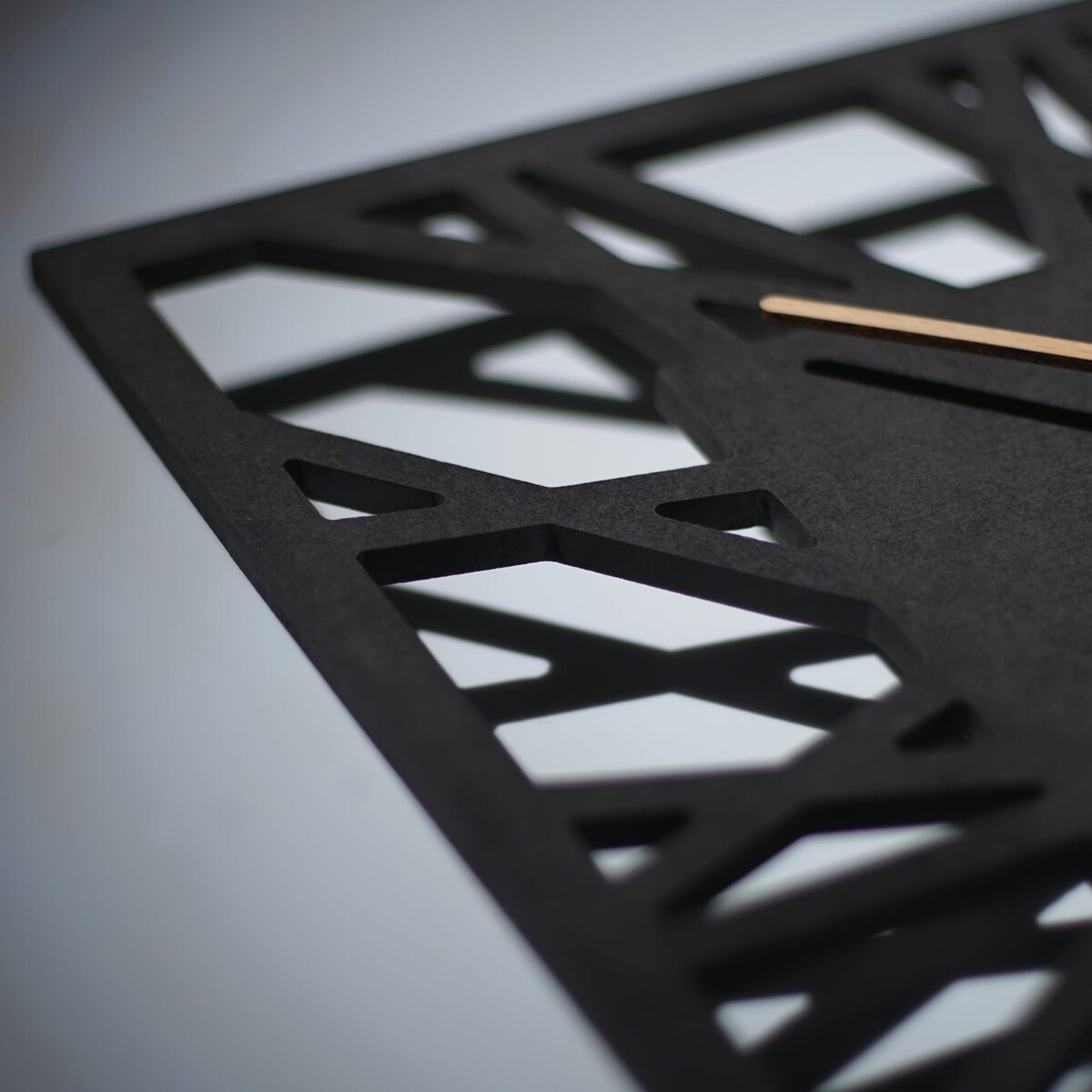 Zegar ścienny Loft Piccolo kwadratowy Czarny 30cm