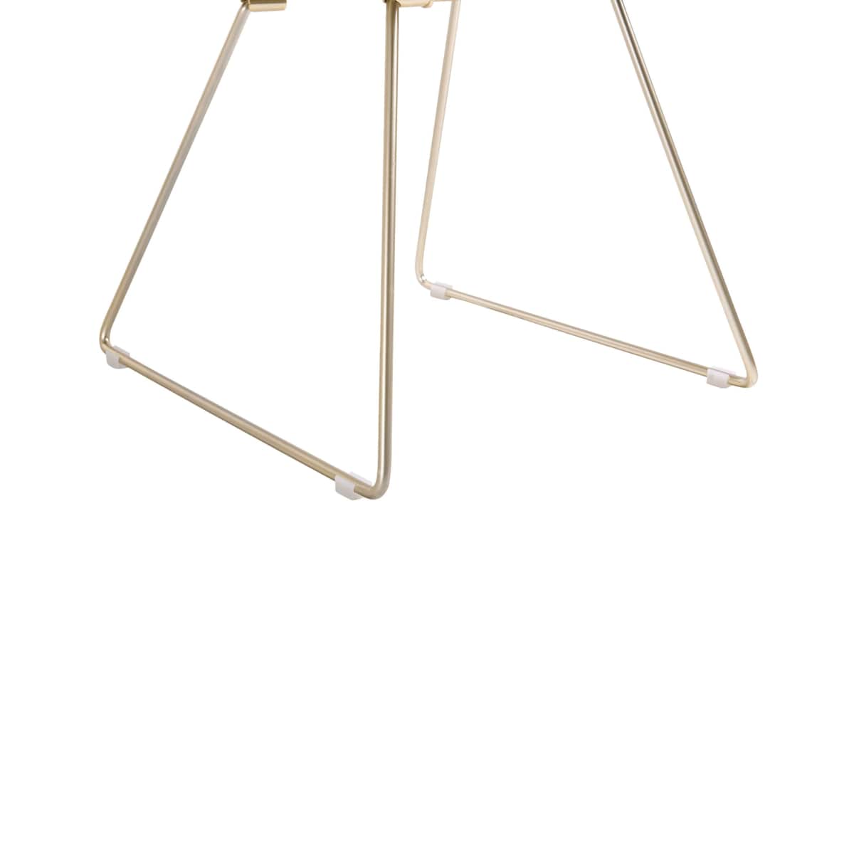 Zestaw 2 krzeseł do jadalni złoty AURORA