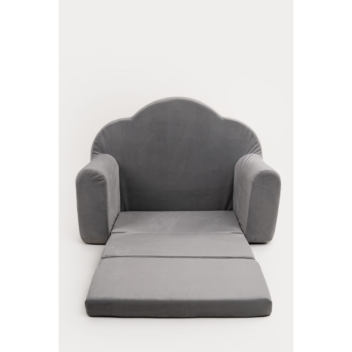 Fotelik piankowy rozkładany - szary