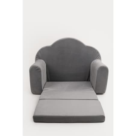 Fotelik piankowy rozkładany - szary