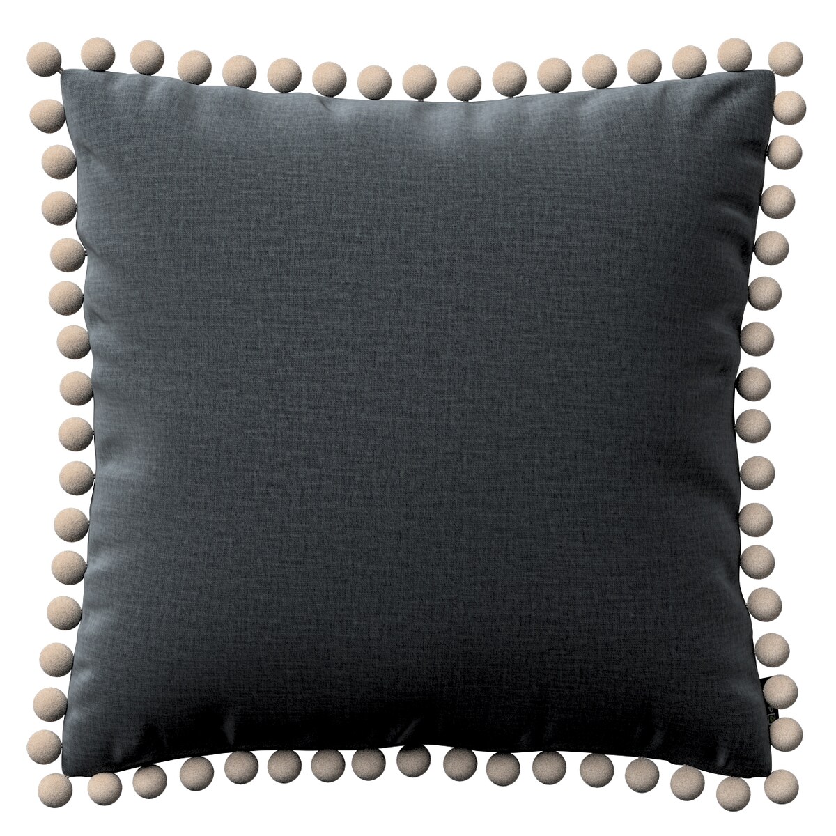 Poszewka Wera na poduszkę 45x45 grafitowy welwet