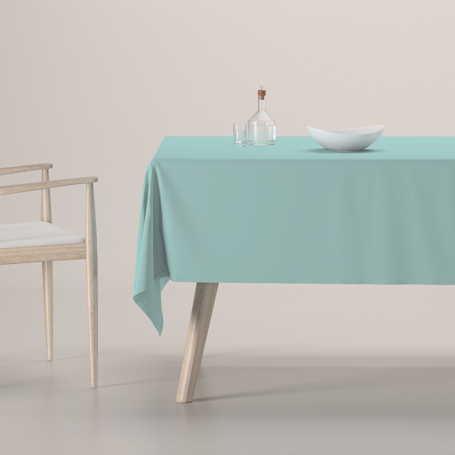 Obrus prostokątny 130 x 210 cm jasny turkus