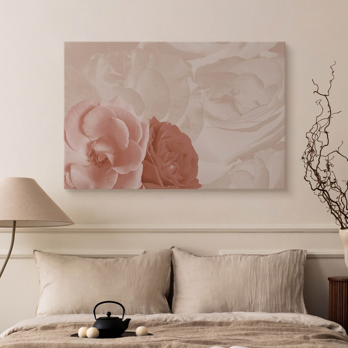 Obraz na płótnie Różowe kwiaty 120x80cm