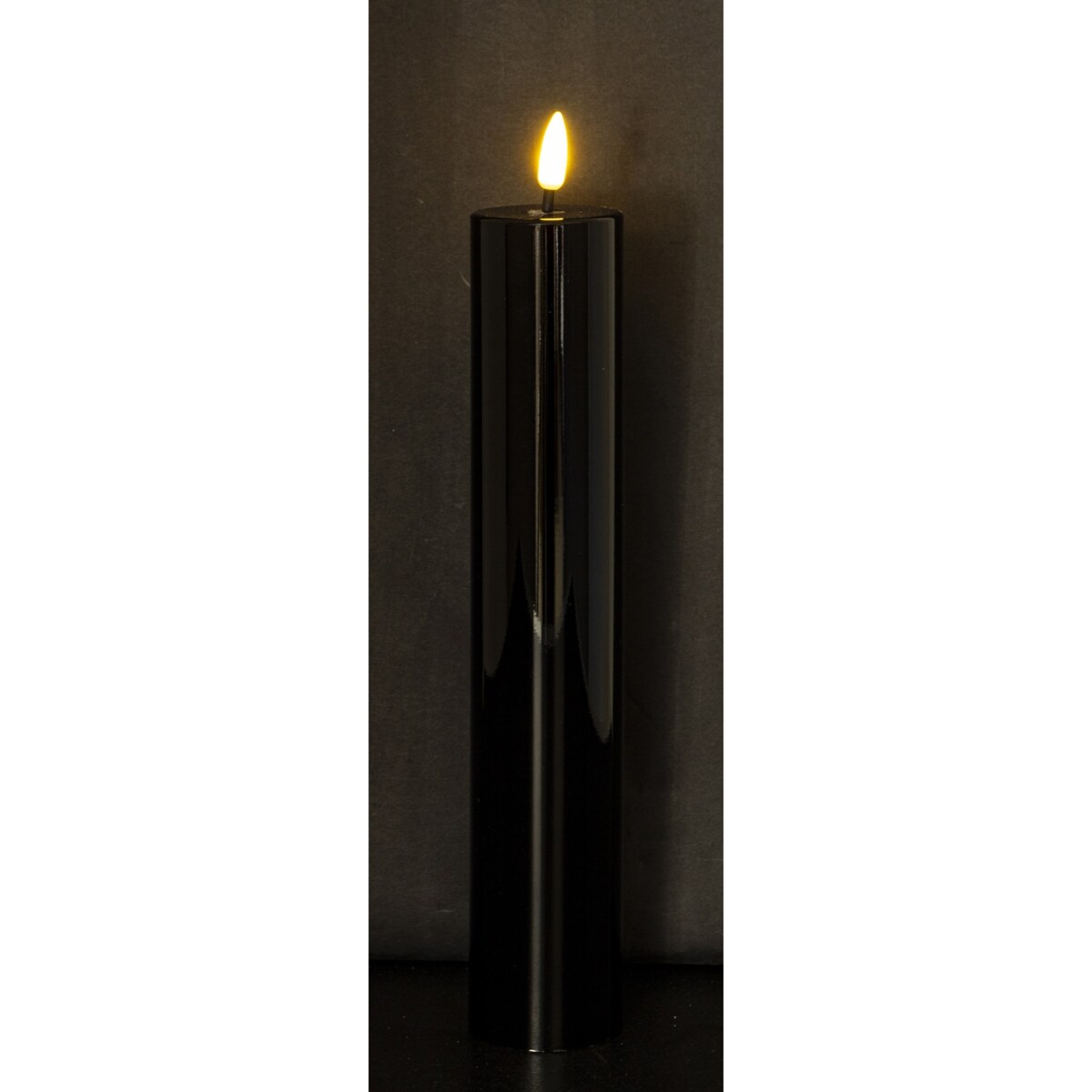 Świeca LED z tworzywa sztucznego TIMER 29x5x5 cm MOMBATTI-2 czarna medium