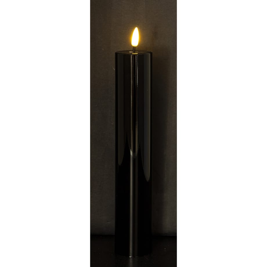 Świeca LED z tworzywa sztucznego TIMER 29x5x5 cm MOMBATTI-2 czarna medium