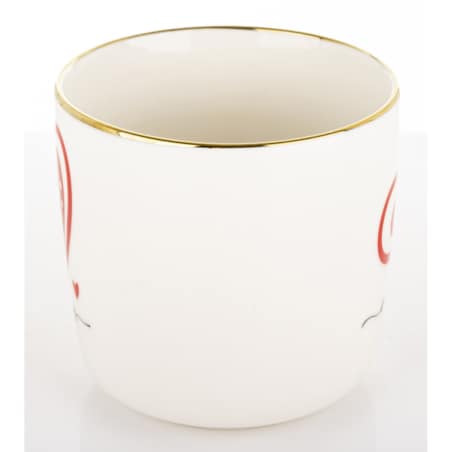 Kubek porcelanowy 385 ml z czerwonym sercem 9x12,5x9 cm i napisem ALWAYS