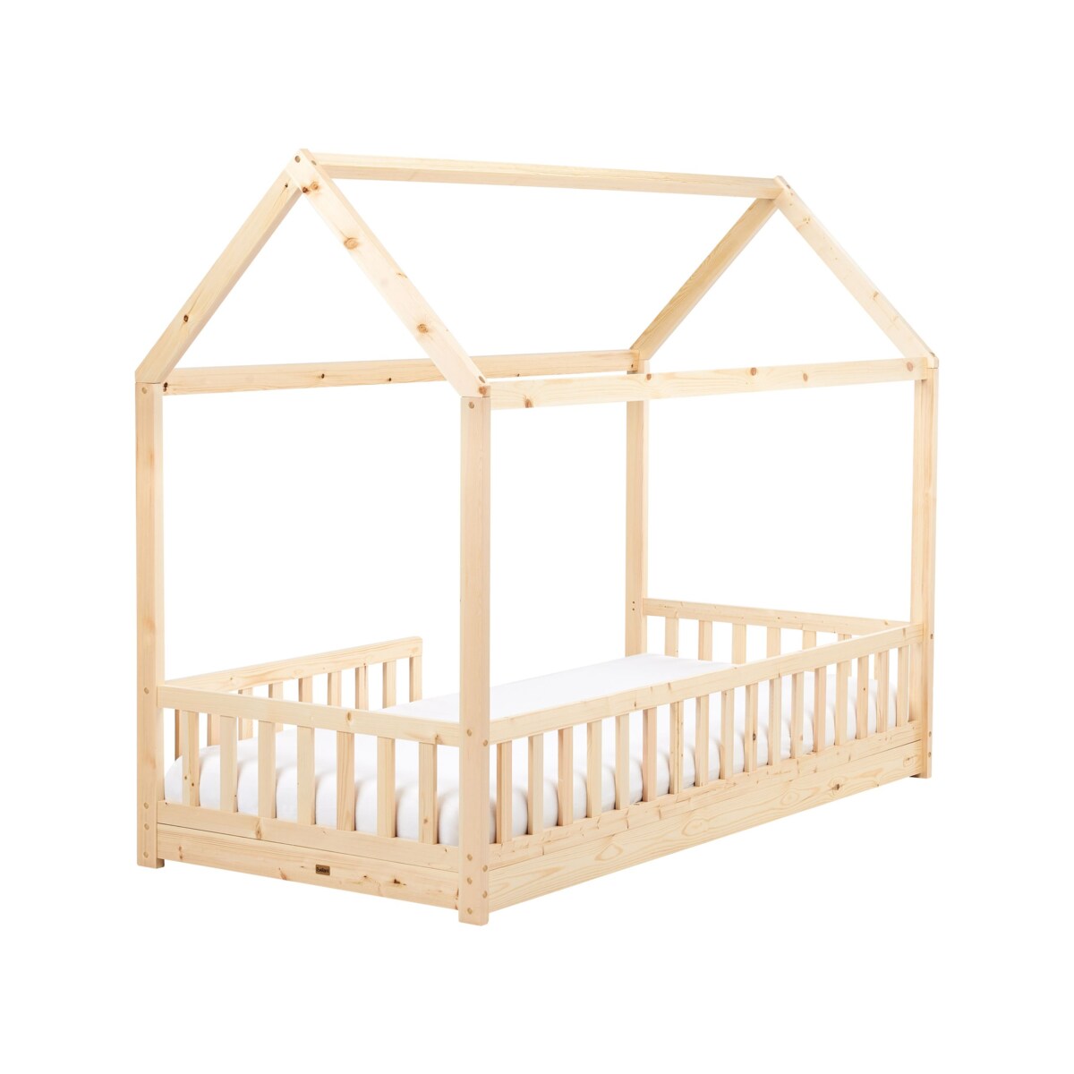 Łóżko Drewno sosnowe COSSAYE 90 x 200 cm Jasne drewno