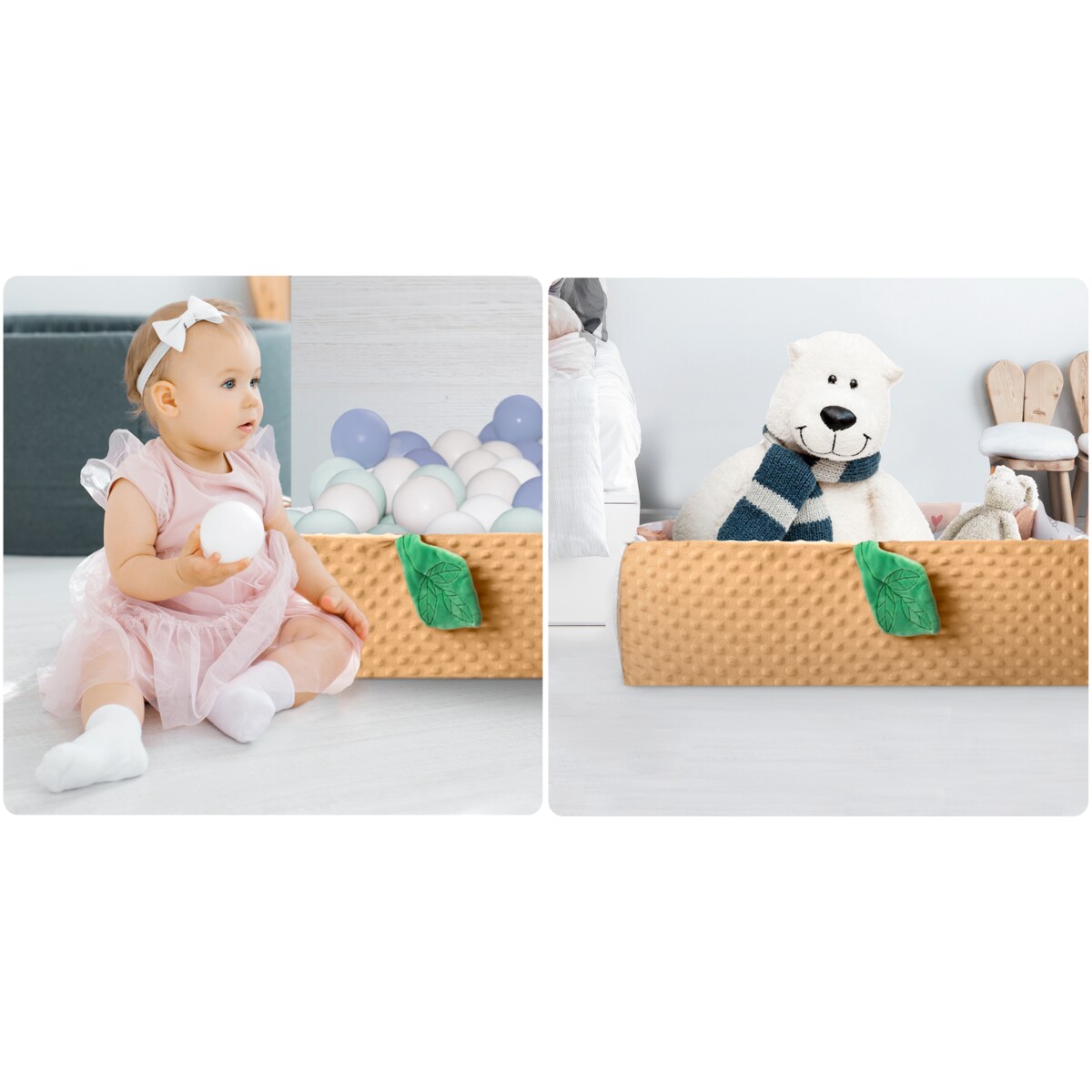 Mata edukacyjna interaktywna Lew dla niemowląt dwustronna składana XXL 5w1 Nukido