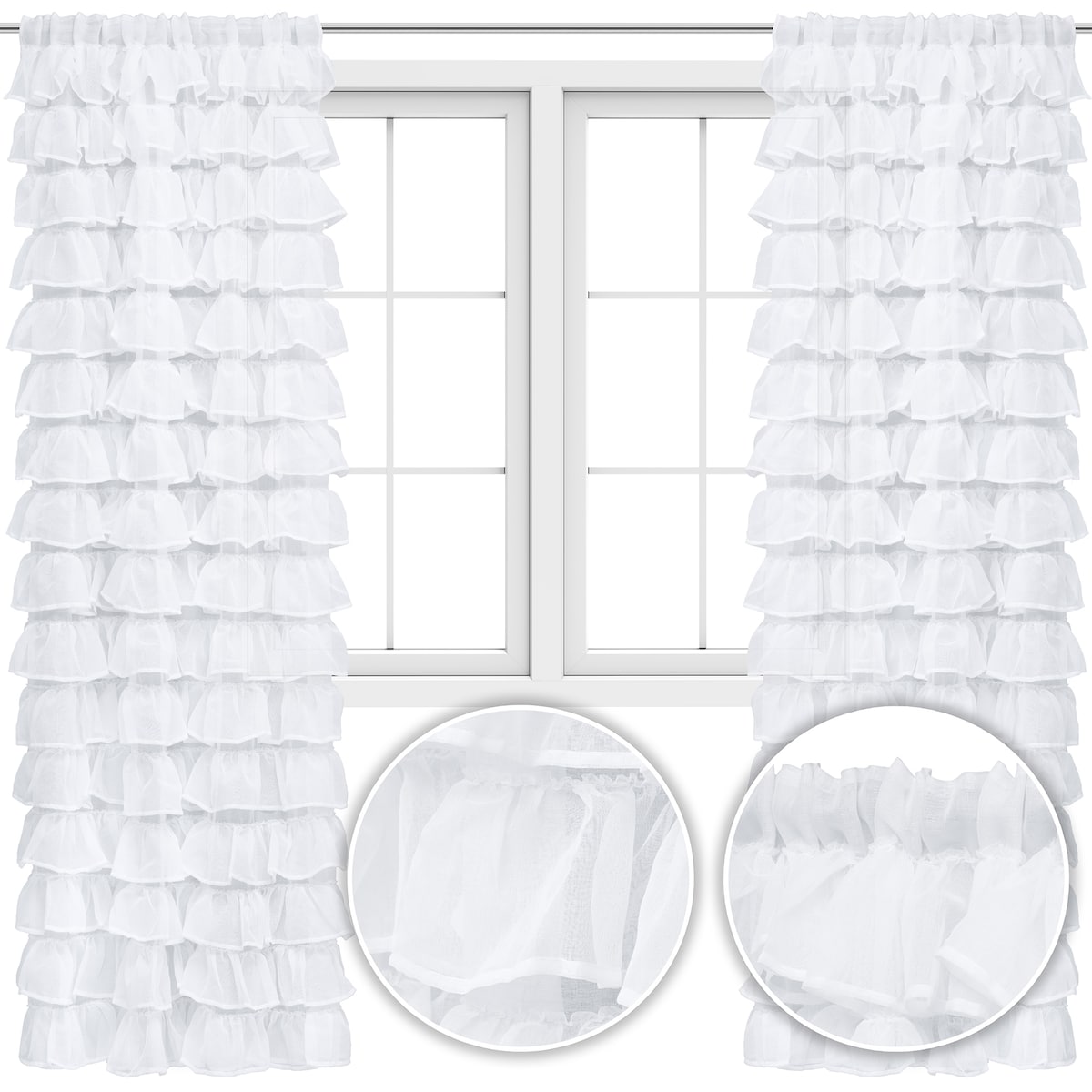 firana full falbanka "amelia" 140x250 cm