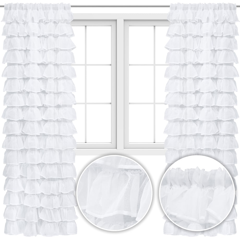 firana full falbanka "amelia" 140x250 cm