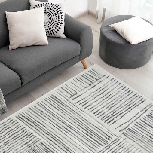 Dywan nowoczesny Mono 120x170 cm Abstrakcja kremowy