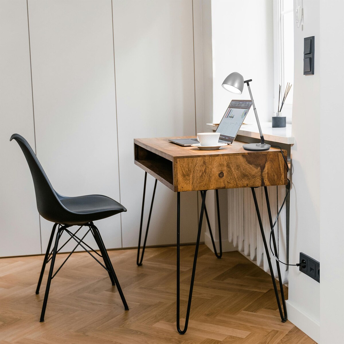 Lampka biurkowa K-BL1528 GRAFIT z serii LOLEK