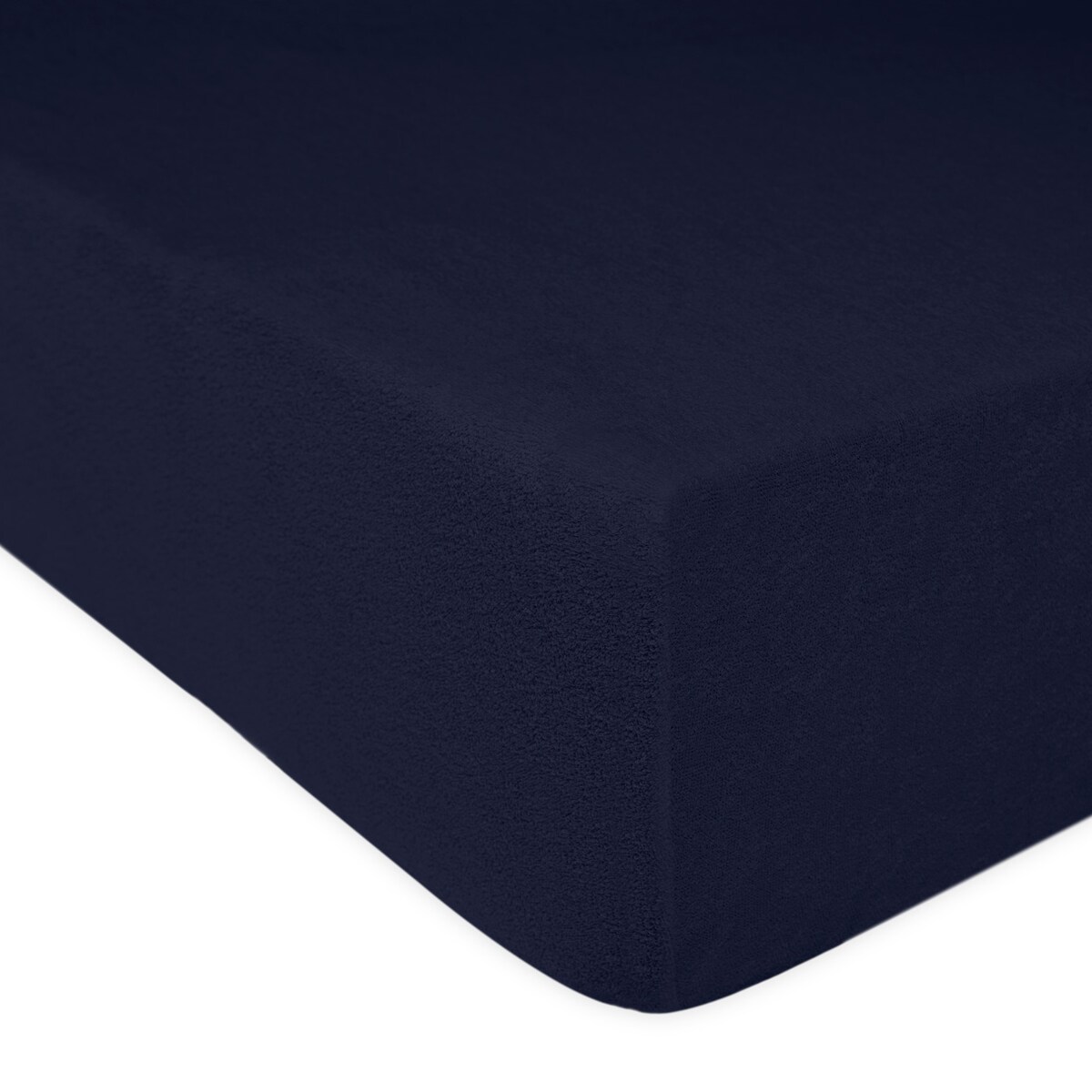 Prześcieradło frotte z gumką 60x120 kolor ciemny granat