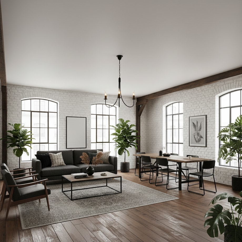 czarna lampa wisząca sufitowa 3 punktowa edylit loft do salonu