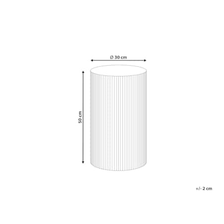 Stolik pomocniczy złamana biel CLAIRE