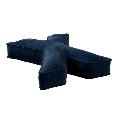 Poduszka literka X, granat, 35x40cm, Posh Velvet