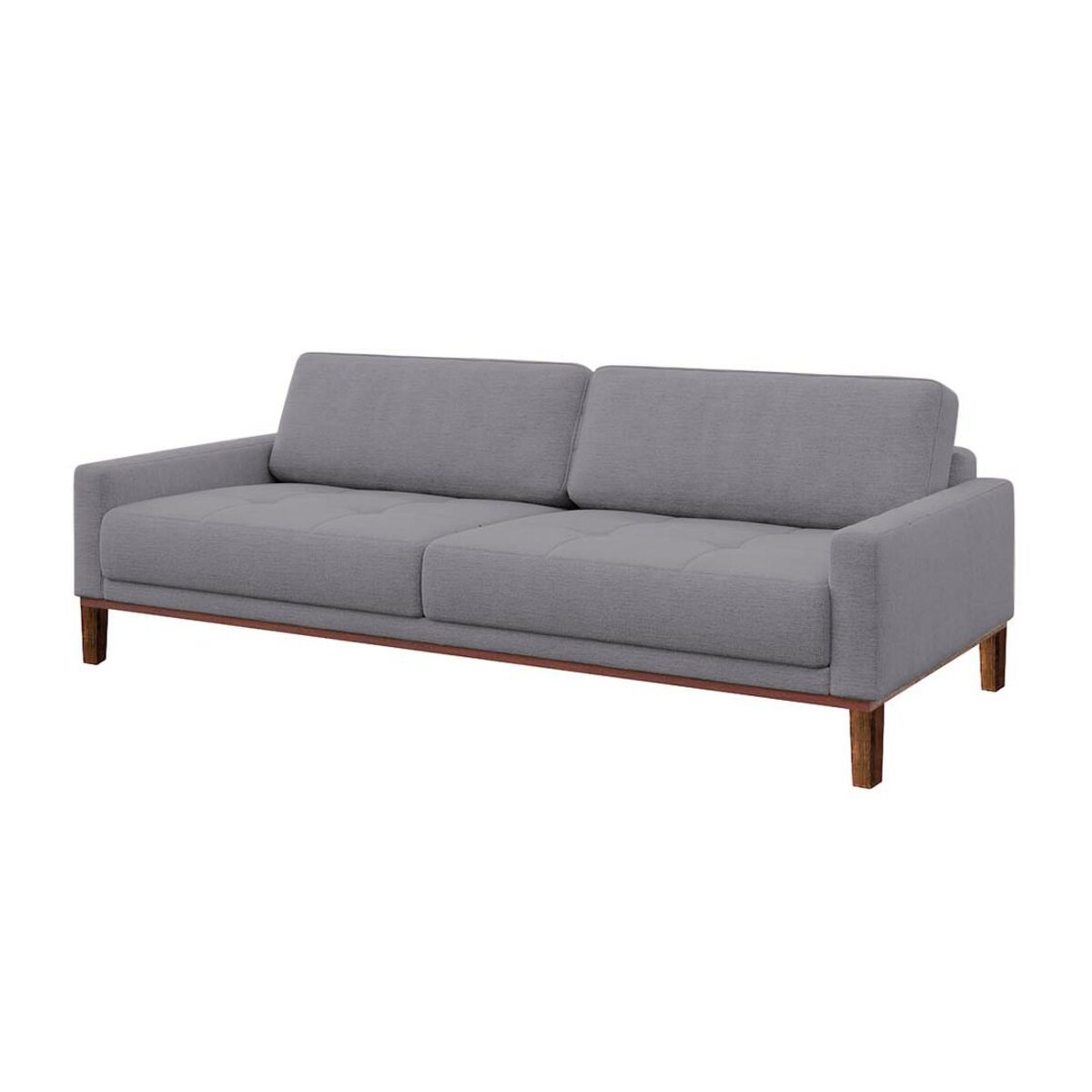 Sofa 3-osobowa Musso z pikowanym siedziskiem szara