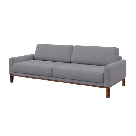 Sofa 3-osobowa Musso z pikowanym siedziskiem szara