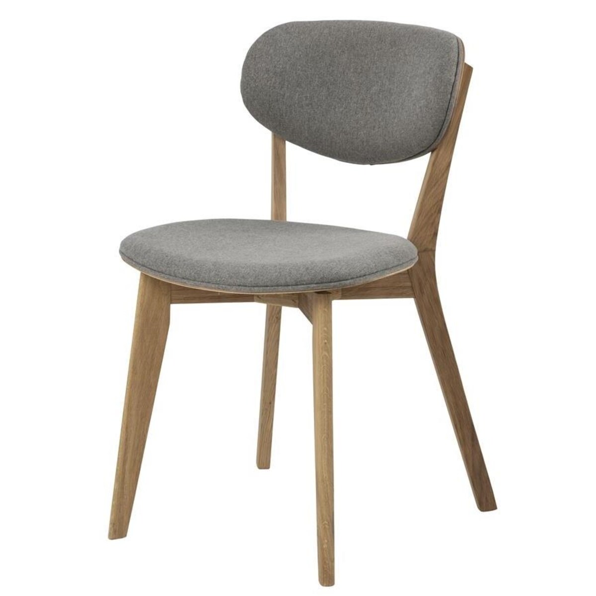 Krzesło Minsk szare/ dąb tapicerowane