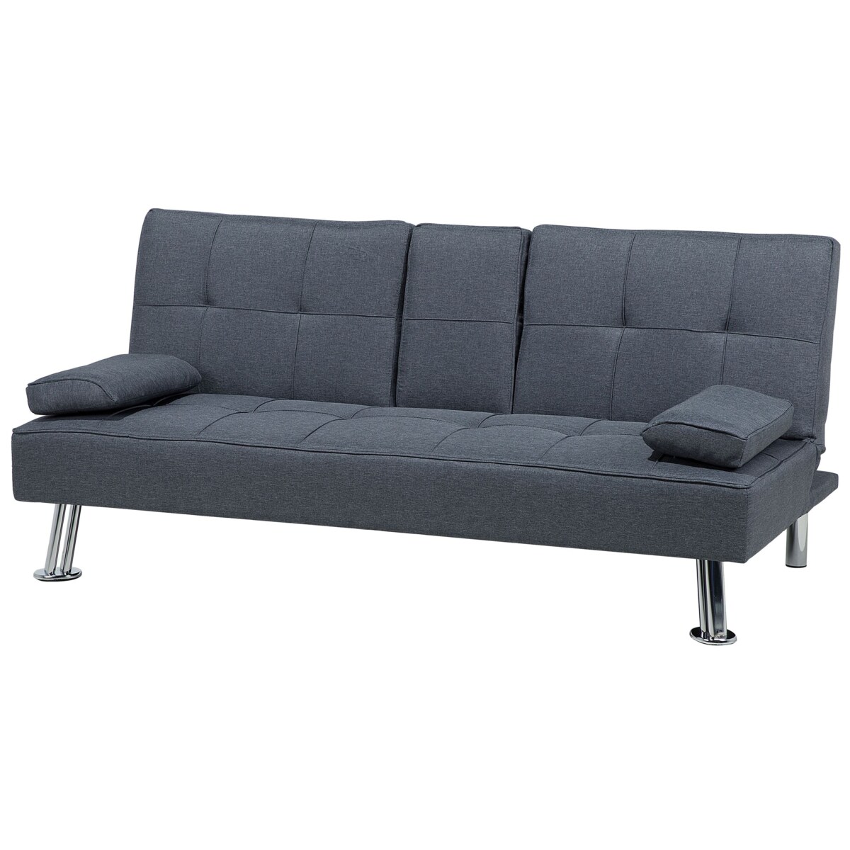 Sofa rozkładana ciemnoszara ROXEN