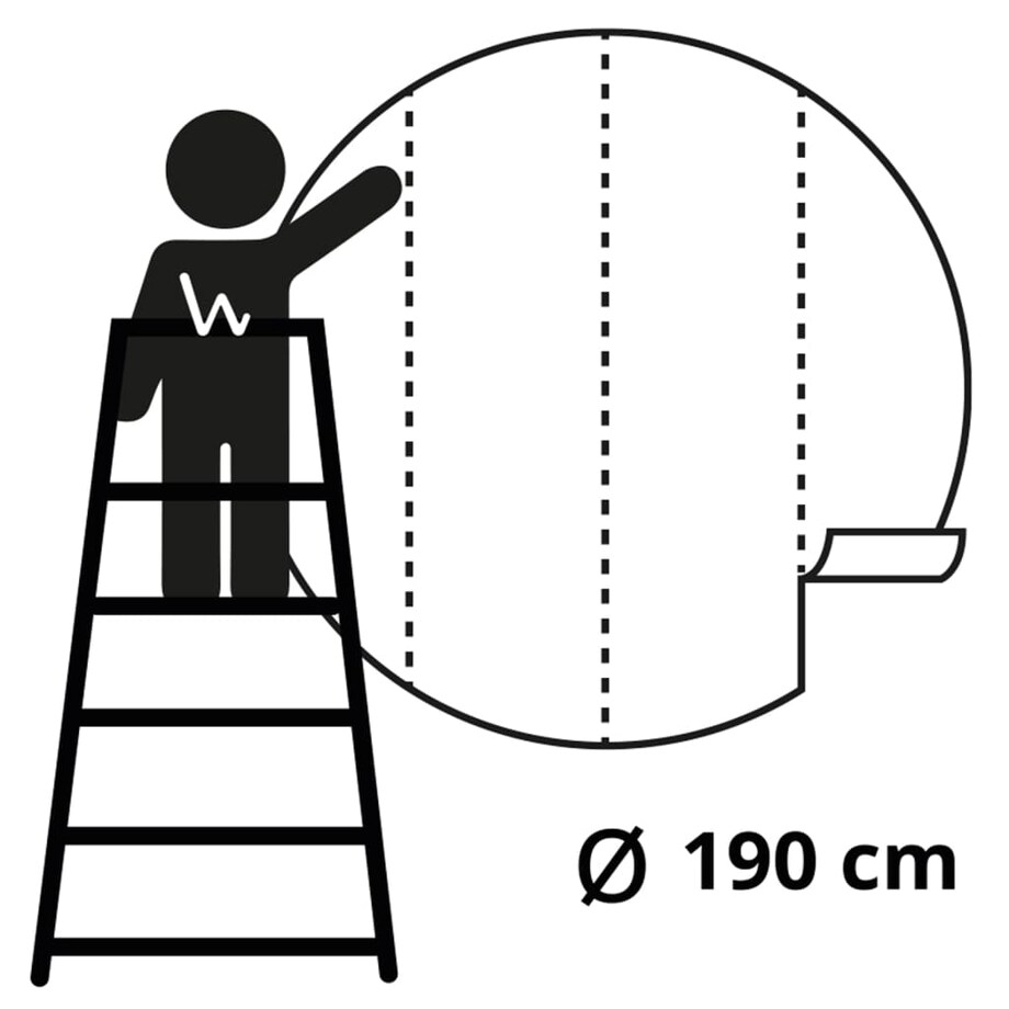 WallArt Okrągła fototapeta In the Jungle, 190 cm
