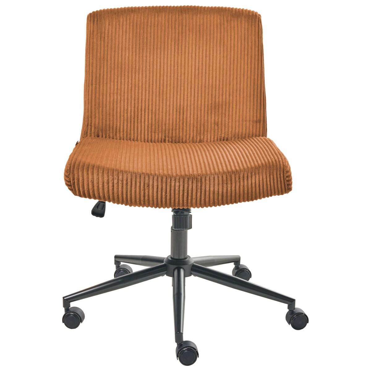 Krzesło obrotowe GEDDES Sztruks Złoty brąz