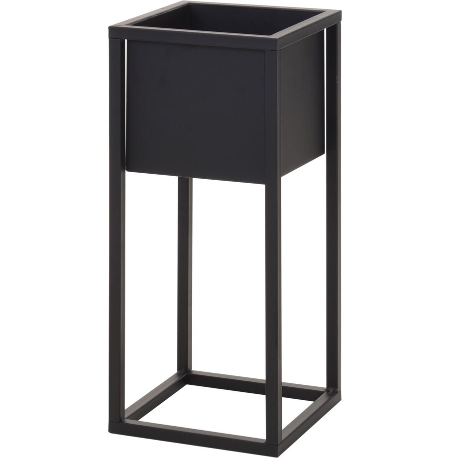 Nowoczesny kwietnik do salonu, kwadratowy, 50 cm