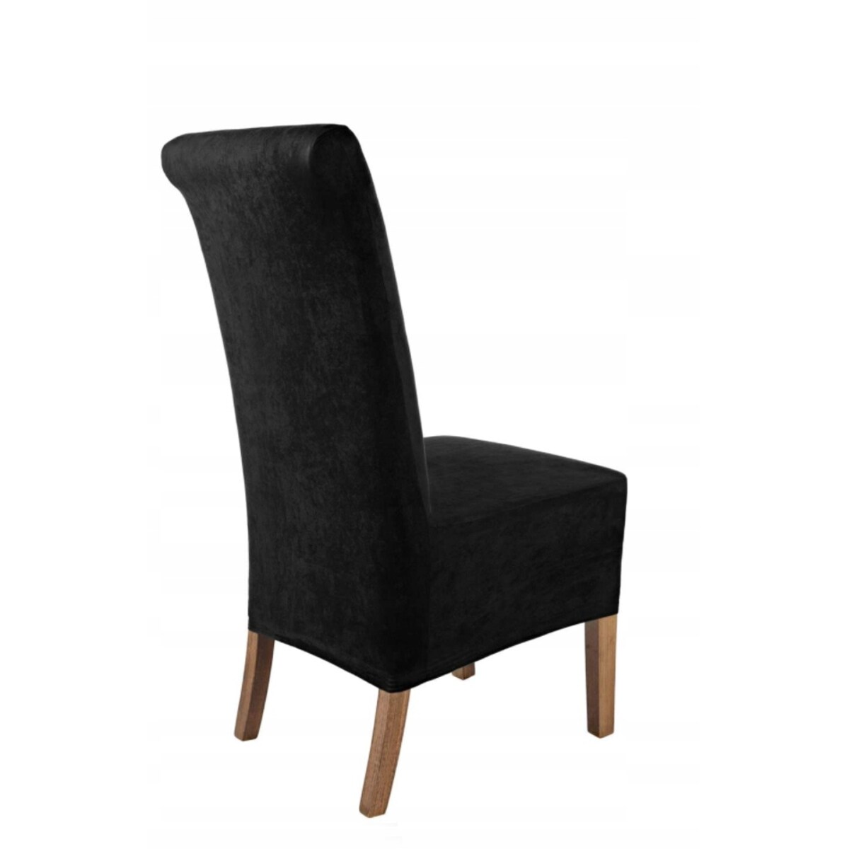 POKROWIEC NA KRZESŁO XXL CZARNY WELUR ELASTYCZNY [21RC]
