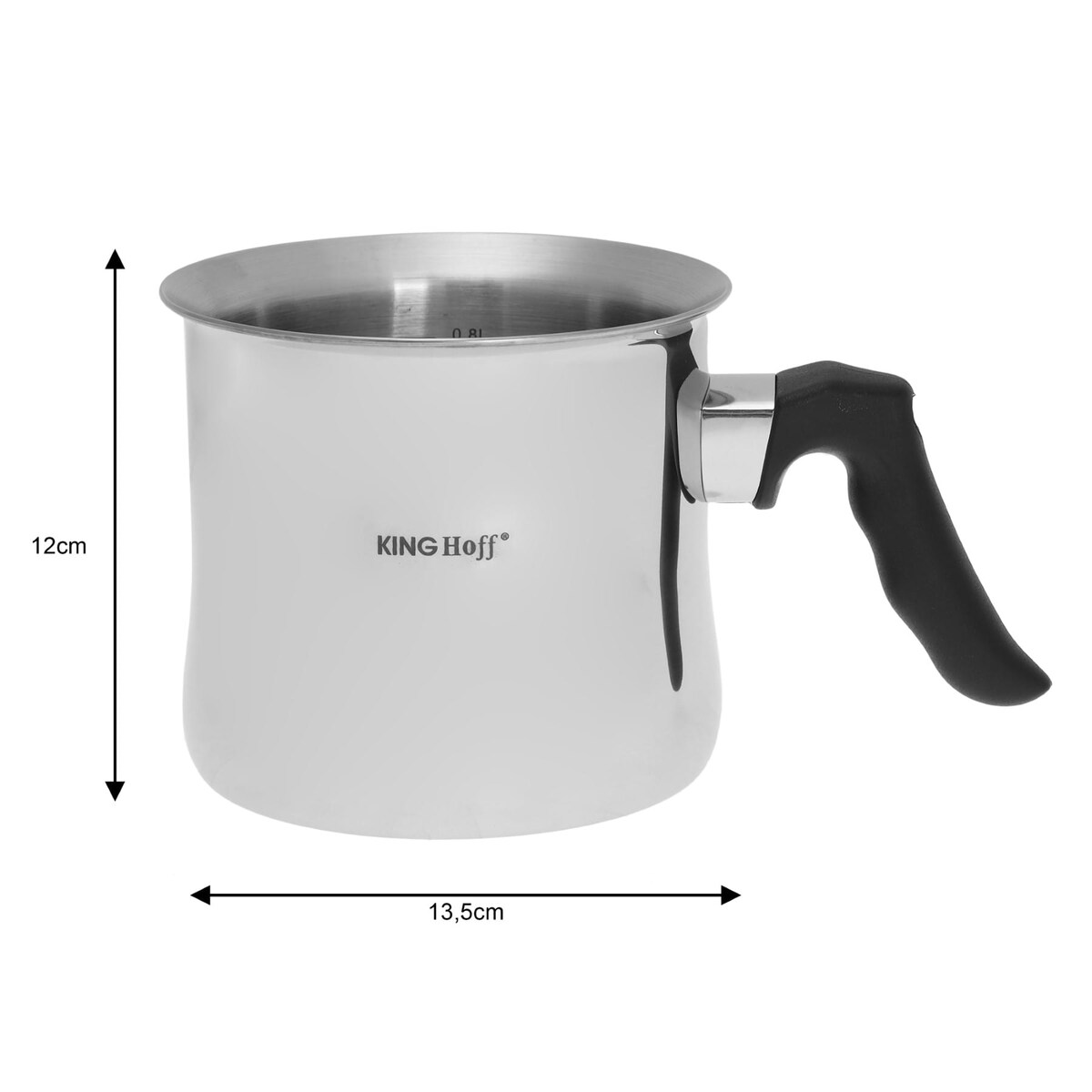 Garnek do gotowania mleka z gwizdkiem 1.0L KINGHOFF