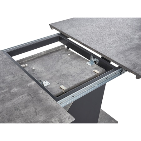 Stół do jadalni rozkładany 160/200 x 90 cm efekt betonu ALCANTRA