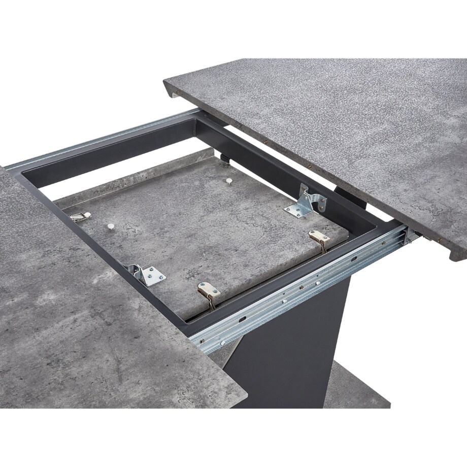 Stół do jadalni rozkładany 160/200 x 90 cm efekt betonu ALCANTRA