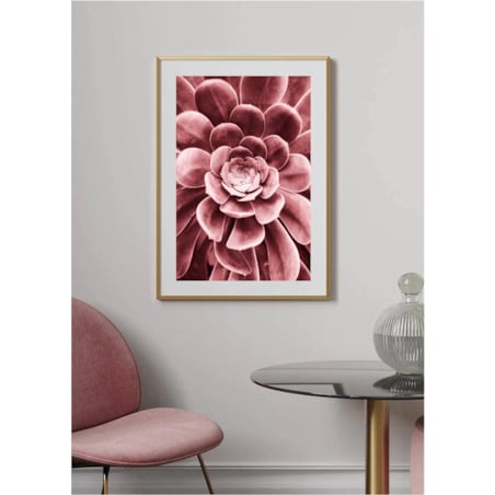 Poster Story, Plakat, Obraz - Różowy Sukulent, wymiary 21 x 30 cm
