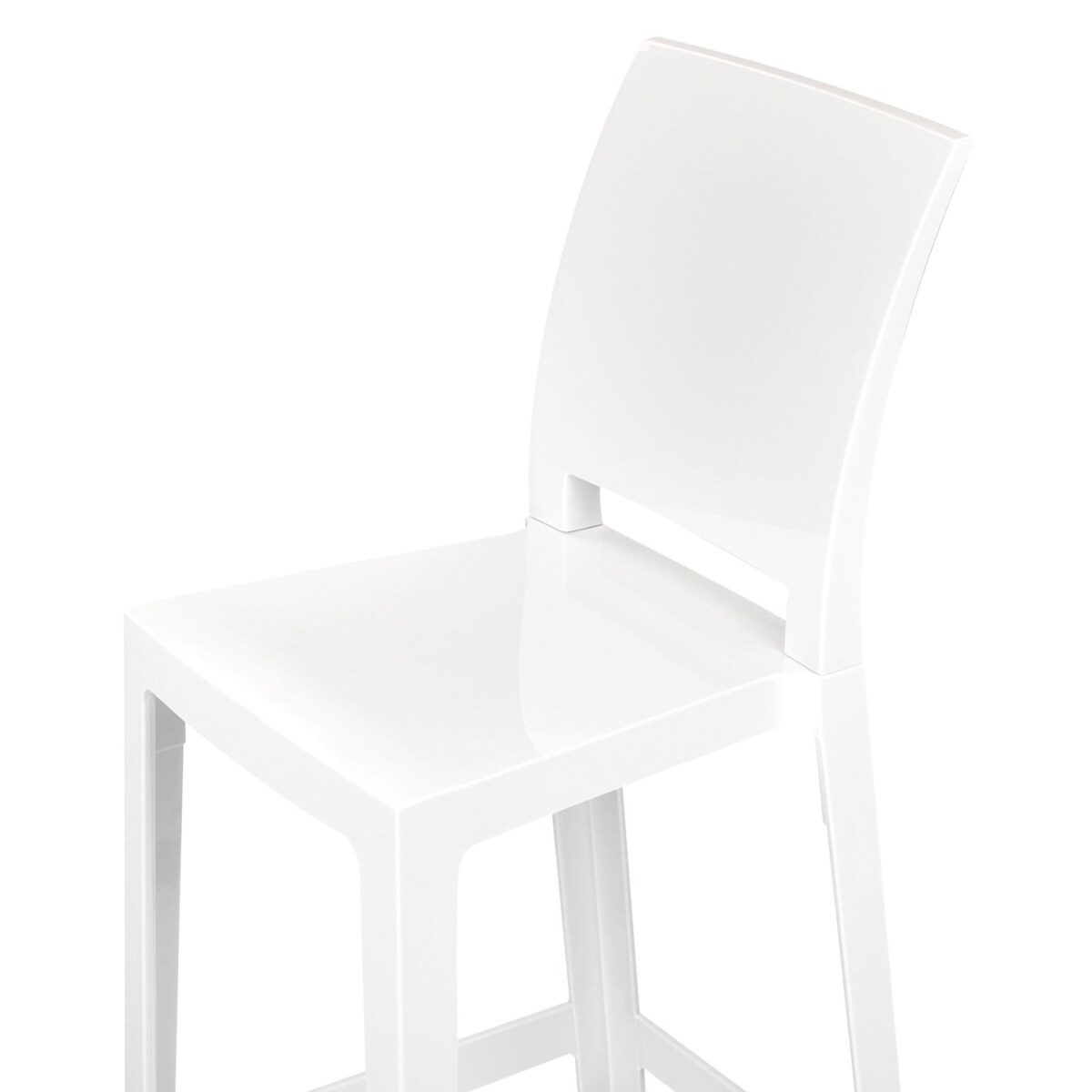Zestaw 2 krzeseł barowych biały WELLINGTON