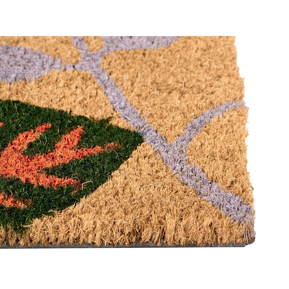 Wycieraczka DAGATAN Kolorowy 60 x 90 cm Liść Włókno kokosowe