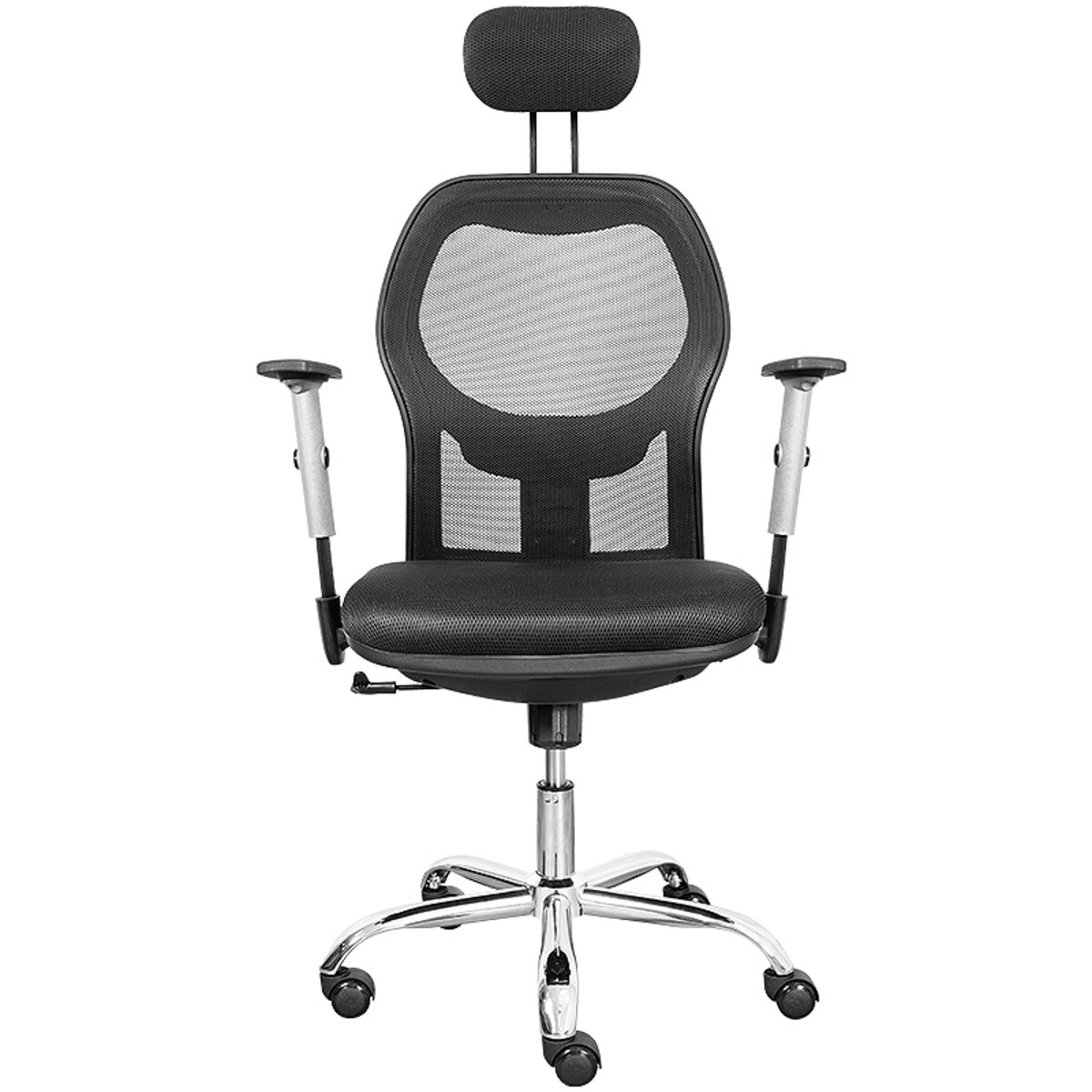 Krzesło biurowe fotel obrotowy regulowany chrom K40 do biurka