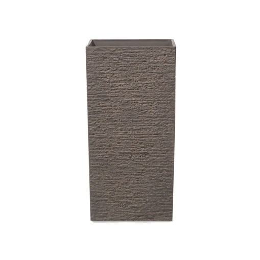 Doniczka 35 x 35 x 70 cm ciemnobrązowa GAZA