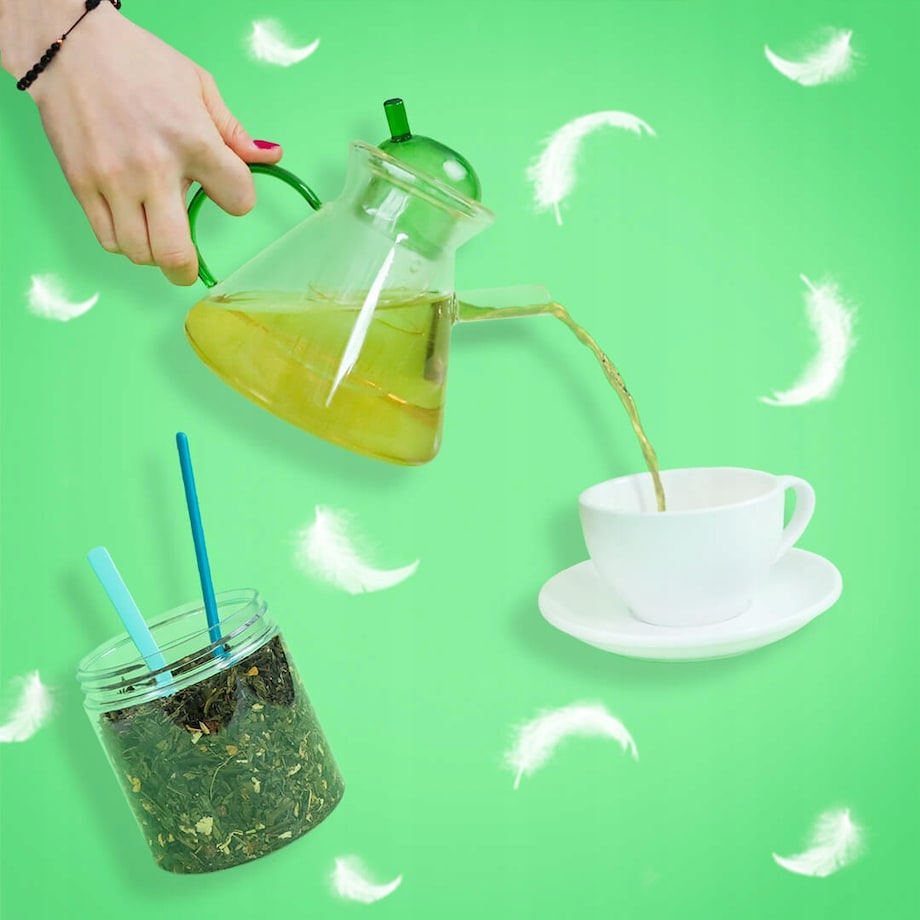 Herbata zielona MADAM BUTTERFLY premium brzoskwinie kwiat słonecznika 100g - herbata liściasta sypana mieszanka napar susz