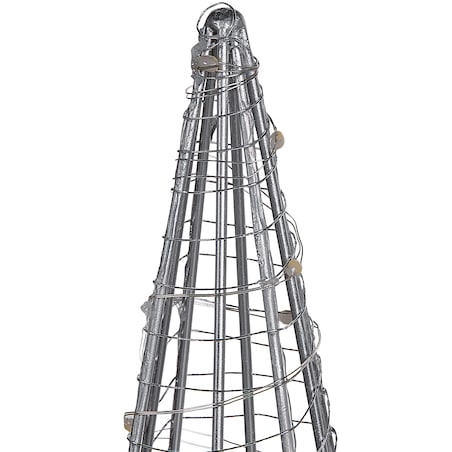 Dekoracja ogrodowa LED PUKSALA Choinka 60 cm Srebrny
