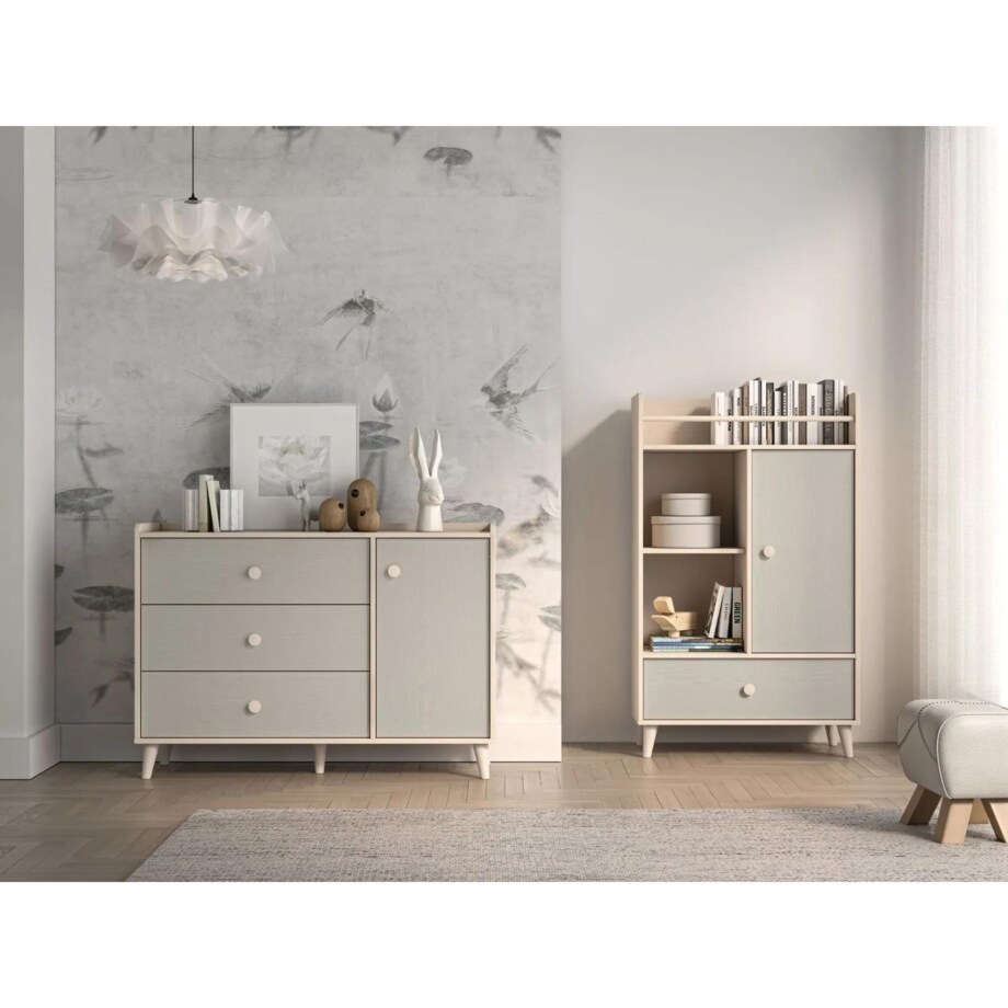 Komoda dziecięca MELLY 05 120 szara