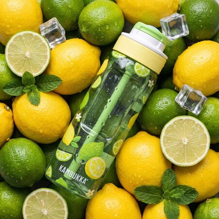 Butelka na wodę ze słomką Lagoon 750ml - Lemon Fresh