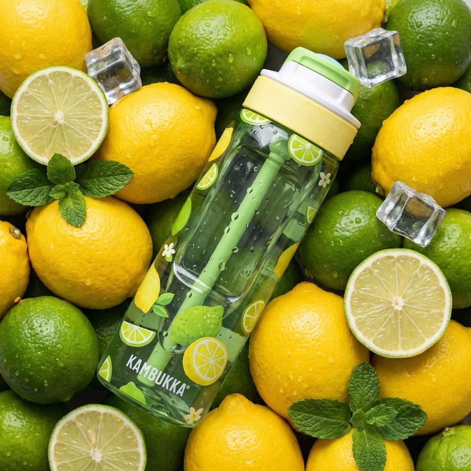 Butelka na wodę ze słomką Lagoon 750ml - Lemon Fresh