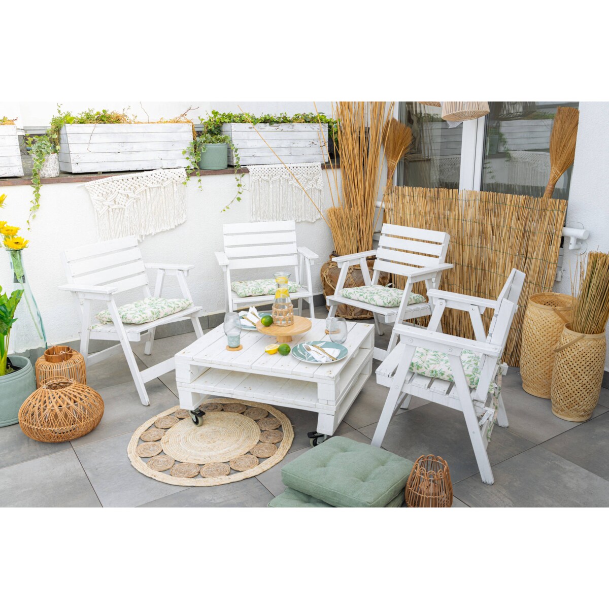 Lampion dekoracyjny z rattanu ALI, 30 cm