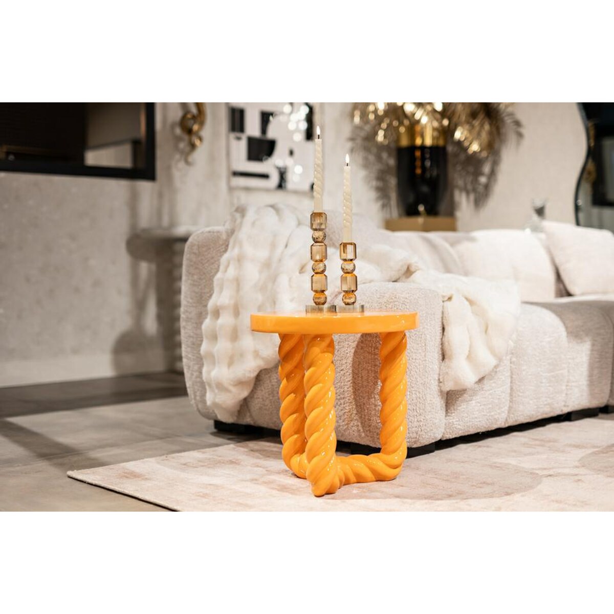 Stolik ROSLY pomarańczowy