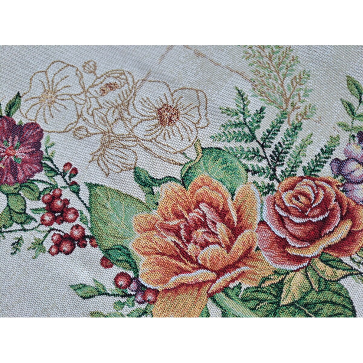 Bieżnik Na Stół 40X100 Cm Dekoracyjny Ozdobny Kwiaty